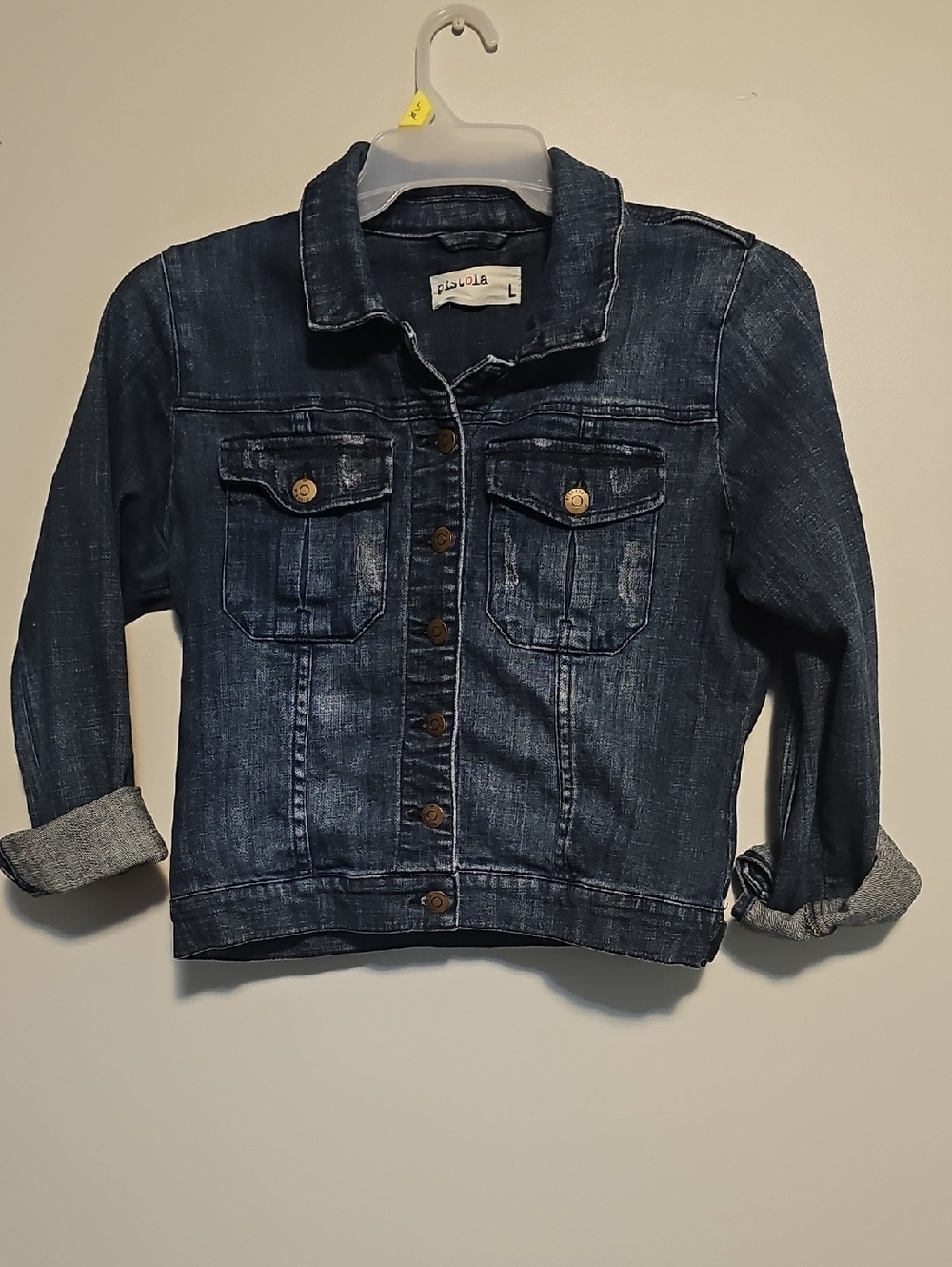 pistola Dark Blue Denim Trucker Jacket